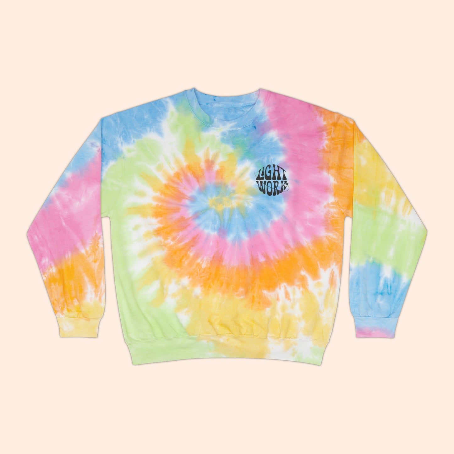 The World is a Better Place With You In It Tie-Dye Crewneck Sweater