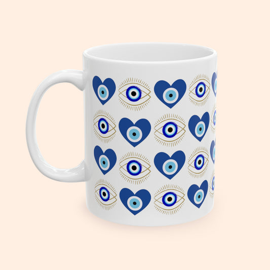 Evil Eye Ceramic Coffee Mug