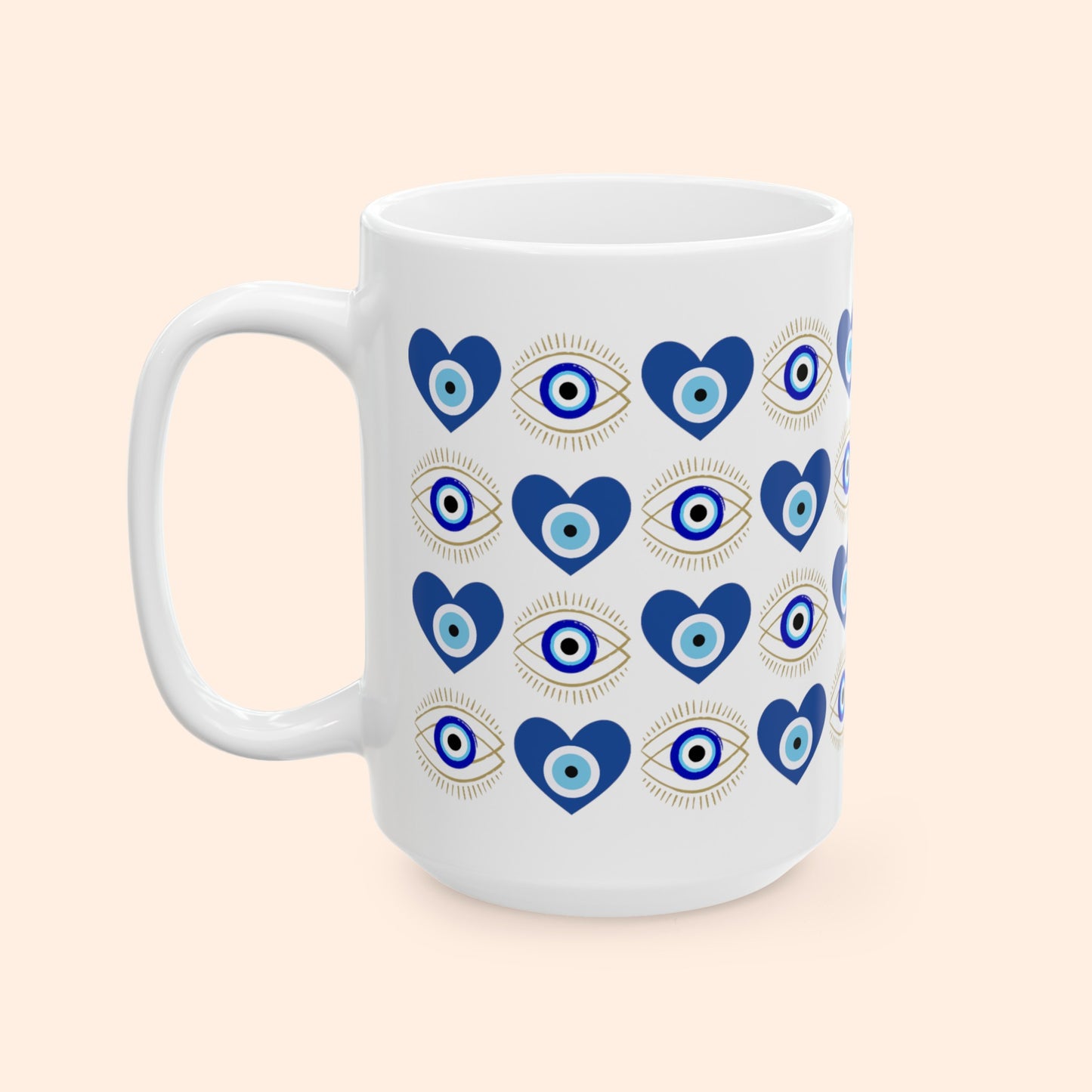 Evil Eye Ceramic Coffee Mug