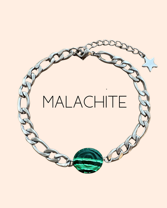 Malachite Evil Eye Bracelet