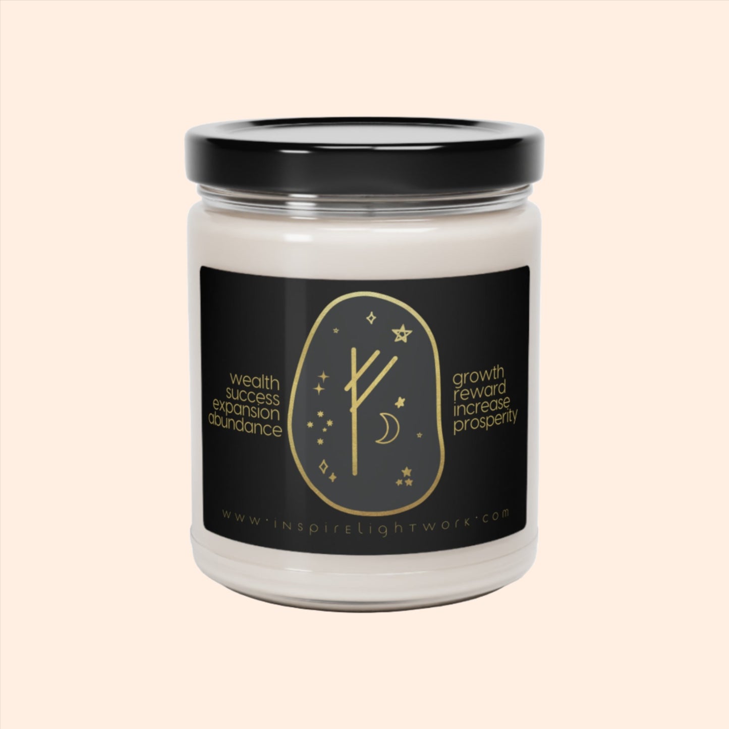 Fehu Prosperity Scented Soy Candle