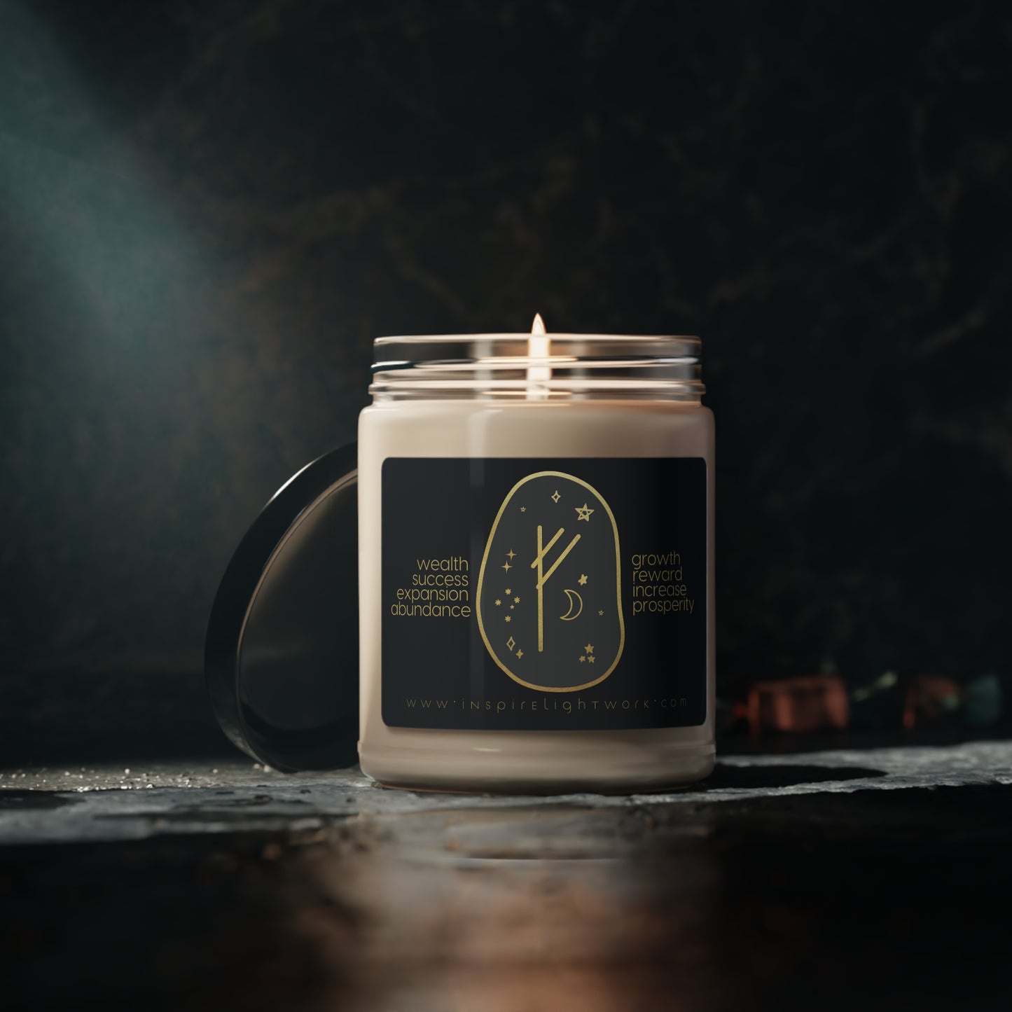 Fehu Prosperity Scented Soy Candle