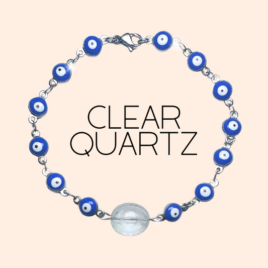 Quartz Evil Eye Bracelet