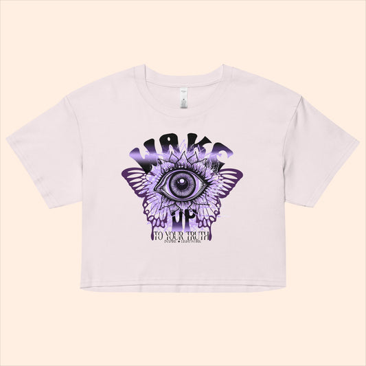 Wake Up to Your Truth Cropped Tee