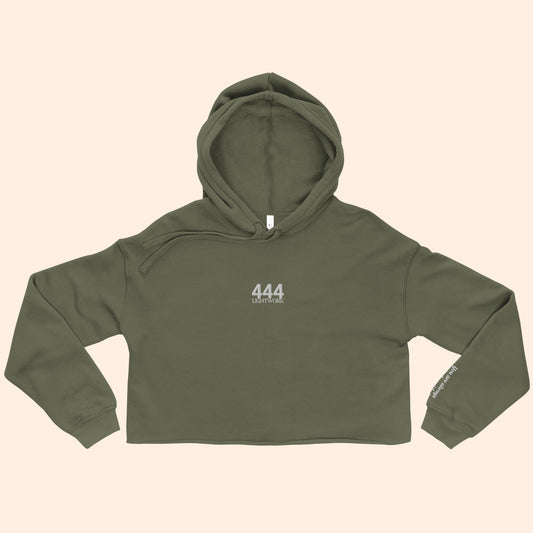 444 Angel Number Cropped Hoodie