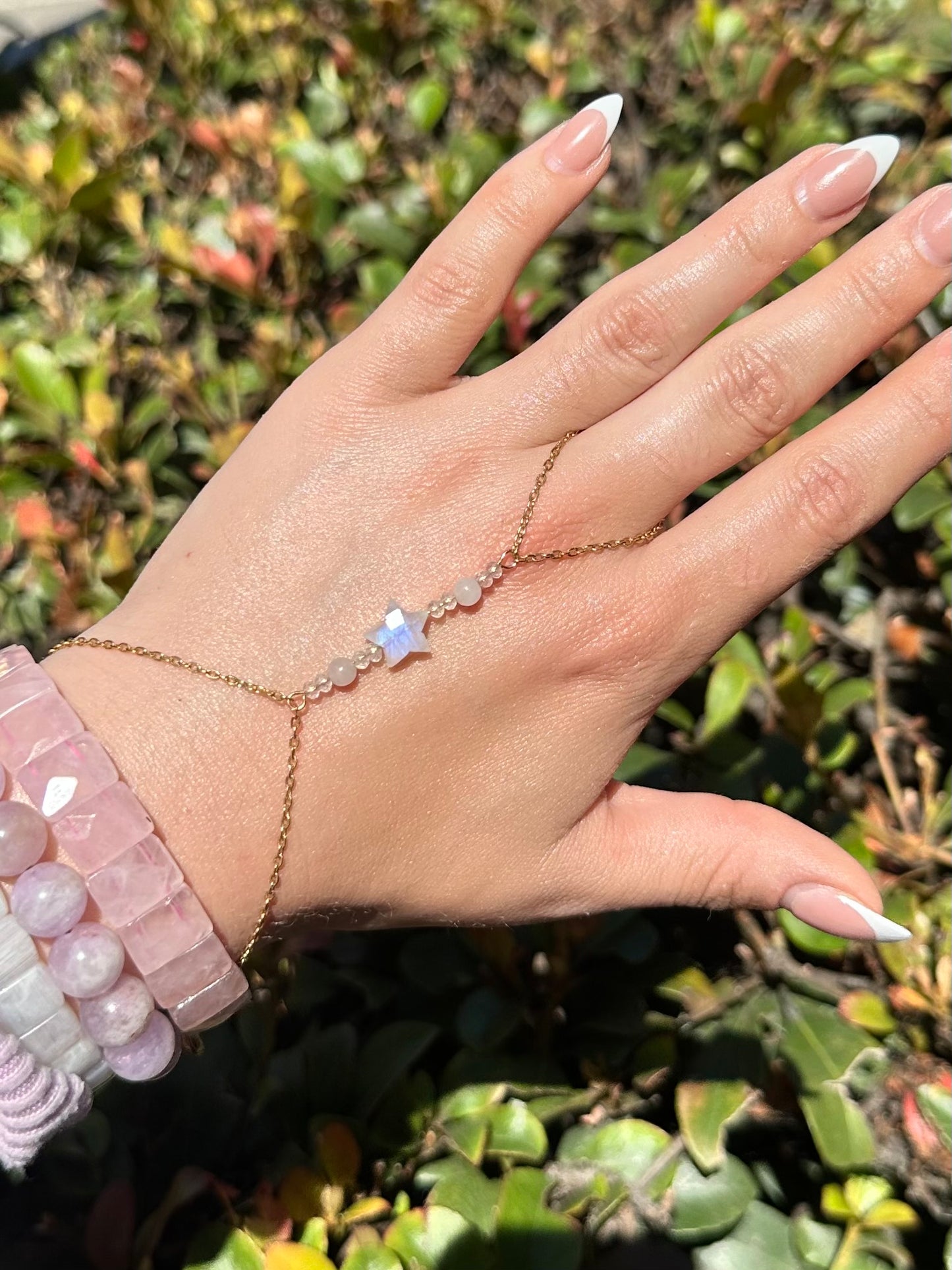 Moonstone Star Handchain