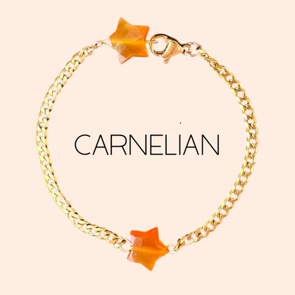 Carnelian Star Bracelet