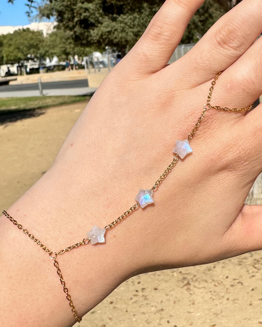 Constellation's Kiss Handchain in Gold