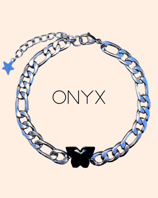 Onyx Butterfly Bracelet