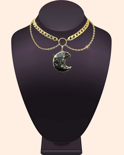 Obsidian Moon Choker