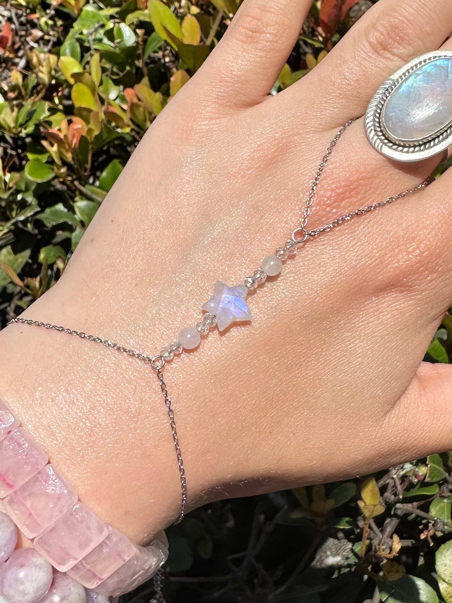 Moonstone Star Handchain