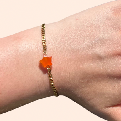 Carnelian Star Bracelet