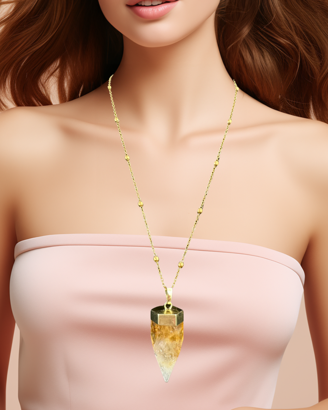 Citrine Tears Necklace