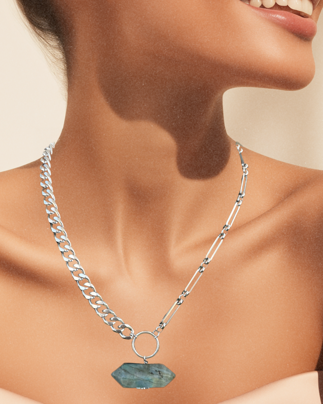 Silver Gemini Necklace