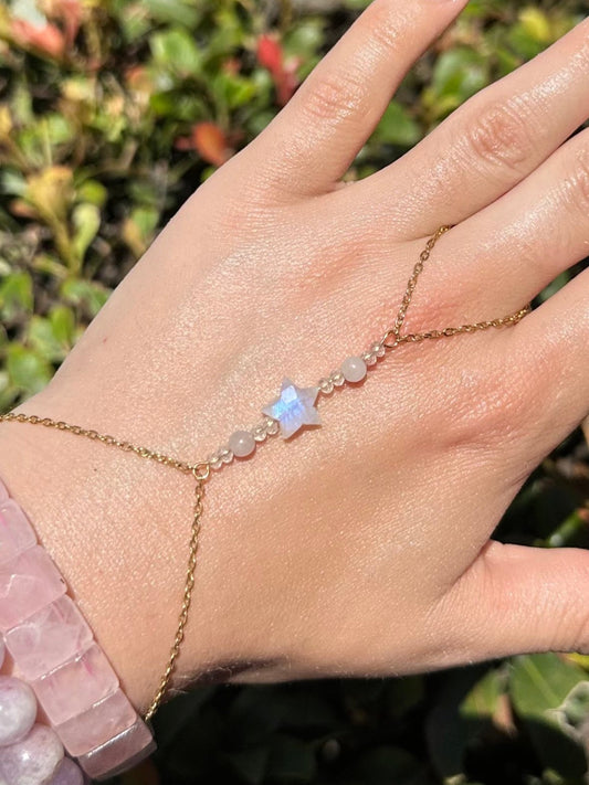 Moonstone Star Handchain