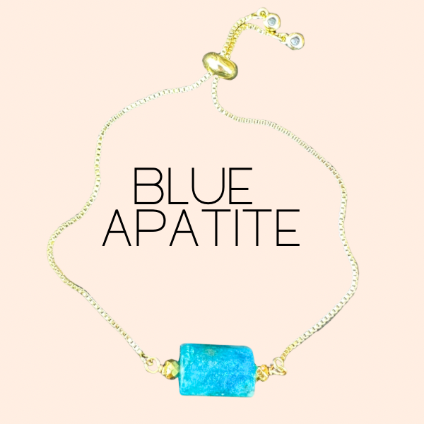 Blue Apatite Sun Bracelet