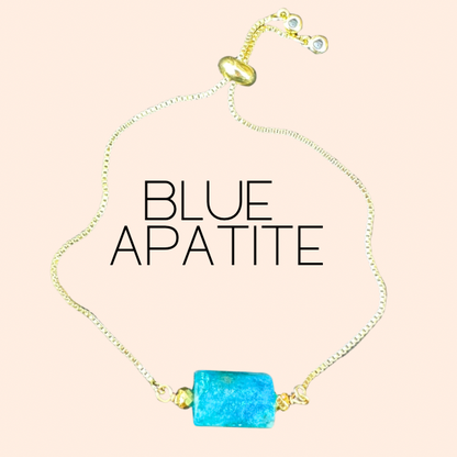 Blue Apatite Sun Bracelet