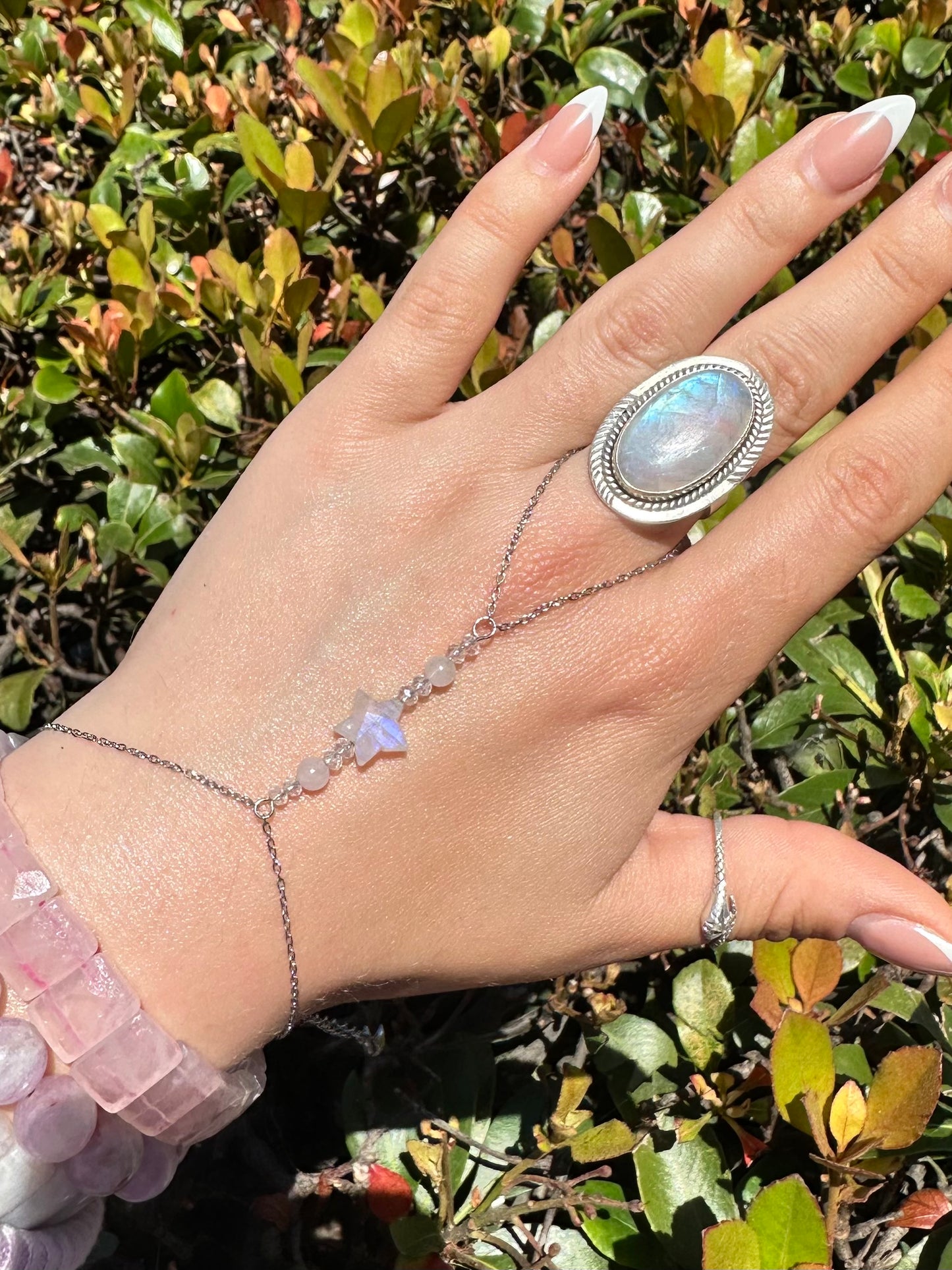 Moonstone Star Handchain