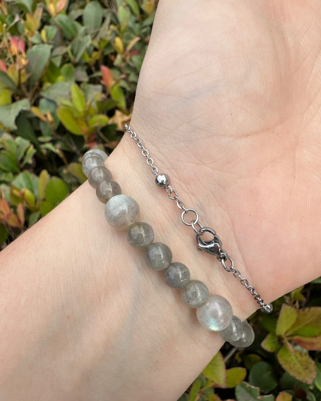 Labradorite Turquoise Dusk Beaded Bracelet