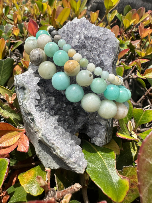 Amazonite Beaded Bracelet (Empowering)