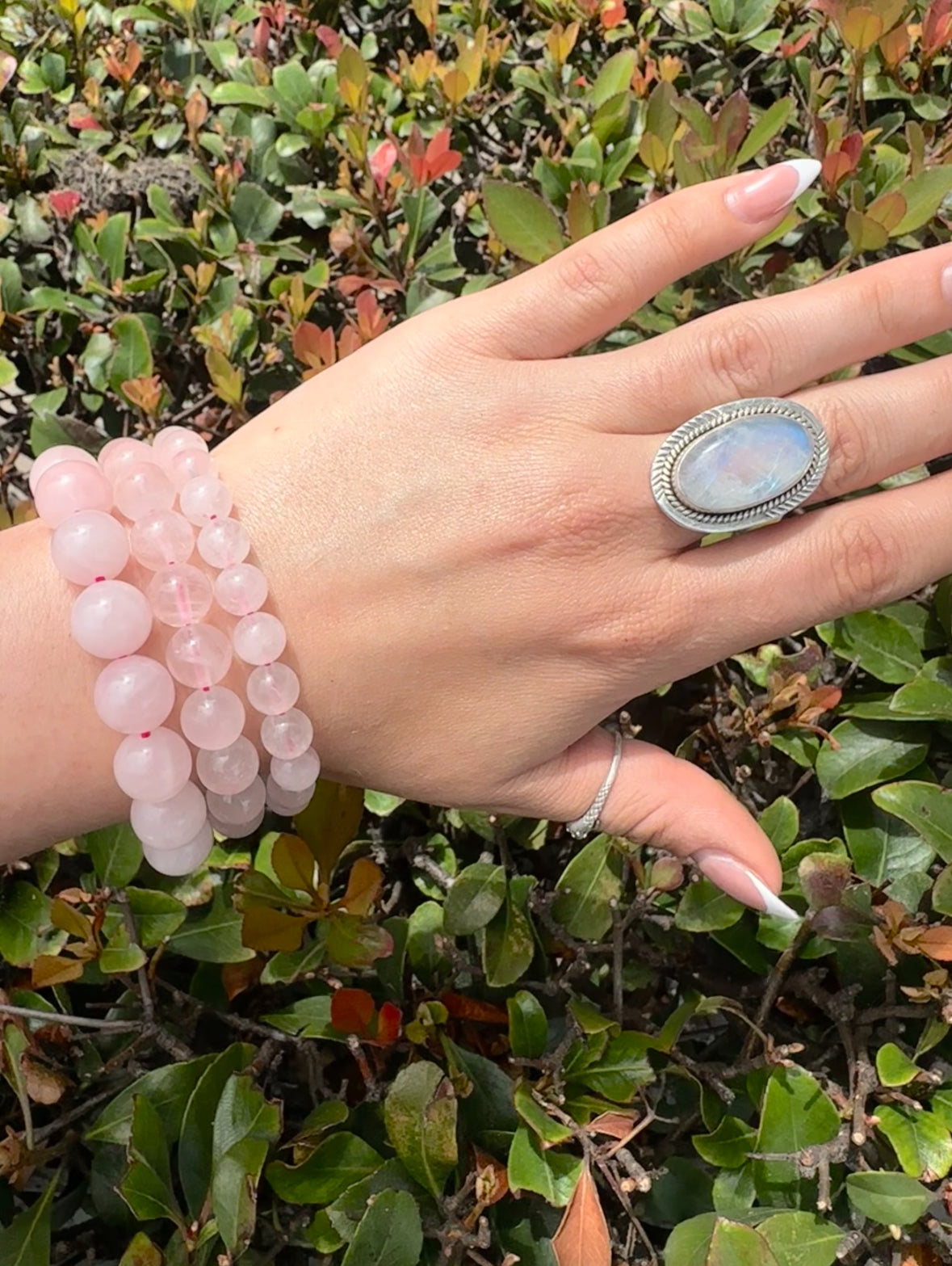 Rose Quartz Beaded Bracelet (Love)