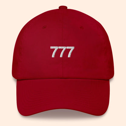 Sombrero con número de ángel 777