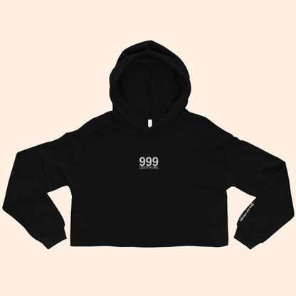 999 Angel Number Cropped Hoodie