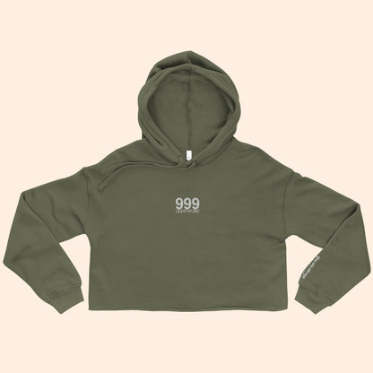 999 Angel Number Cropped Hoodie